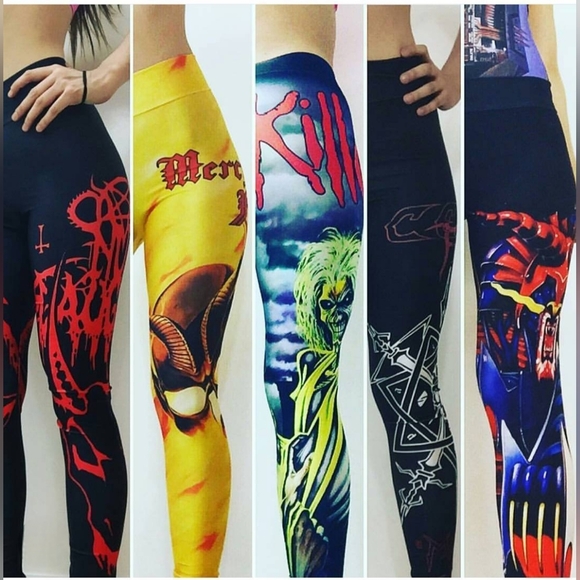 Judas Priest Firepower Leggings - Speed Clothes - Size XXL - Never Worn - Rare! - Picture 10 of 10